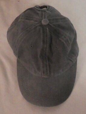 Vintage Y-F Washed Grey Cotton Baseball Cap Minimalist Dad Hat - Size O/S